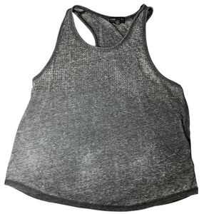 FOREVER 21+ women cute grey distressed bedazzled tank top size XL
